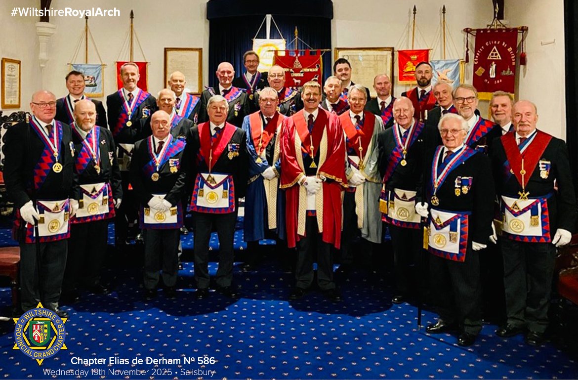#WiltshireRoyalArch Congratulations to the newly Installed Principals of Chapter Elias de Derham Nº 586. A very happy and companionable evening of Wiltshire Royal Arch Masonry was enjoyed by all. Wishing C586 a super year ahead! #RoyalArch #DiscoverMore <a href="/PGCWiltshire/">PGChapter Wiltshire</a> <a href="/wiltspgl/">Wiltshire Freemasons</a>