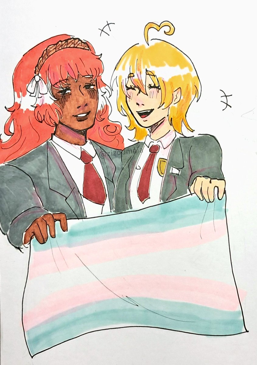 zizoumaia's tweet photo. dont like how this one turned out so im not gonna tag it like i usually do but .. late #TransVisibilityWeek thingie for @FortniteBabe23 
t4t ishdon yayyy!! https://t.co/1IxpMK9oax