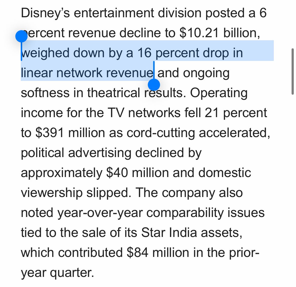 Linear television is dead.