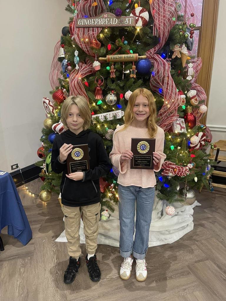 AthensCitySch's tweet image. ACIS students were recognized this morning for receiving the Optimist Youth Appreciation Award.  #ExcellenceIsACI