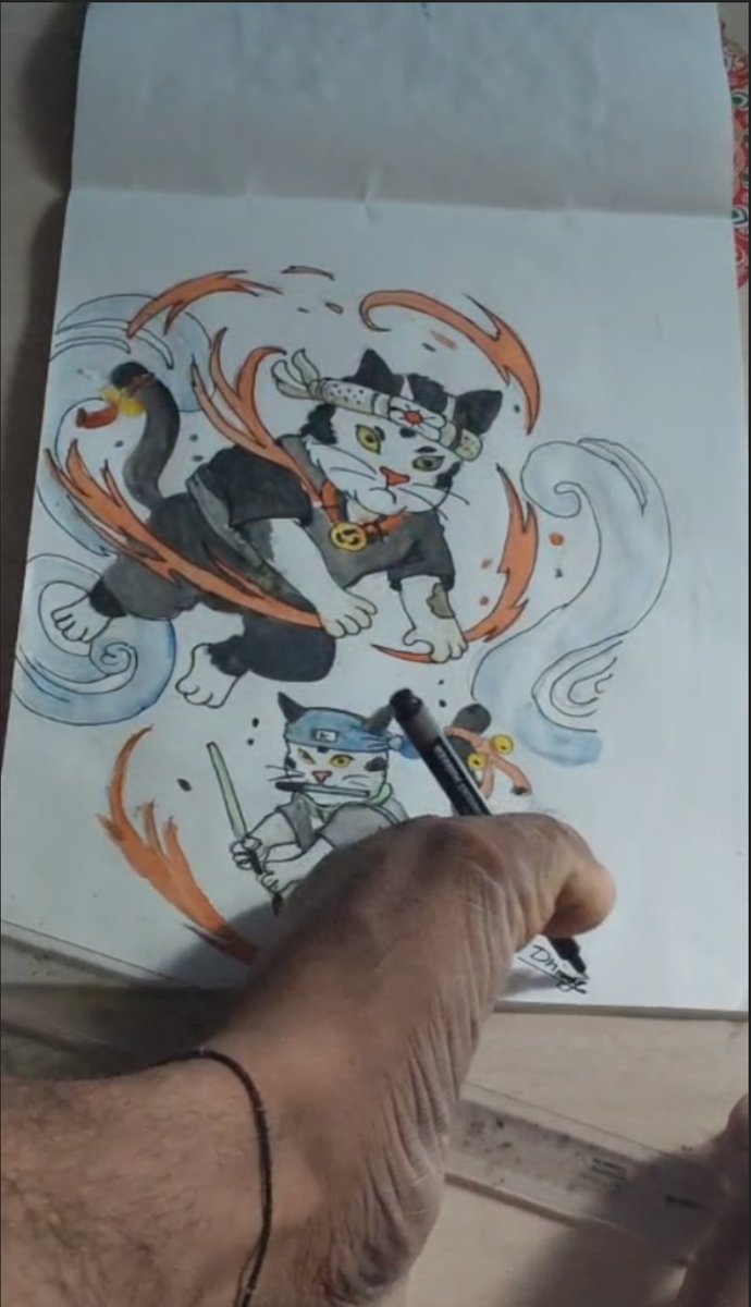 dhirajleg's tweet image. I am so excited to join the Catana GIF Meme Event! 🎨 🐈 🐾

This isn&apos;t just any meme this Catana art 🎨 was created with immense passion and was literally drawn using my 🦵 leg. It&apos;s a testament to the fact that nothing can stop a true warriors spirit especially when it comes to…