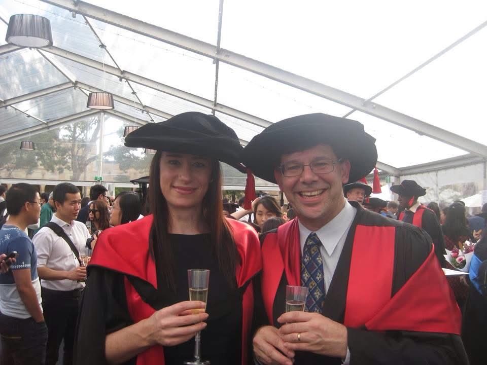 drbecs's tweet photo. “Just look at the degree on that chick!”

(Gosh, she’s even got male colleagues who also do a fab #PhDfloppyhat look - secure, intelligent men who genuinely celebrate and embrace her successes [and that of other females], because these men don’t have fragile egos) #StudyBuddies https://t.co/HVbsLqg1xh