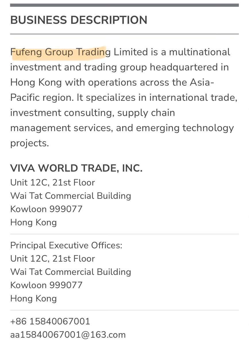 Trades44rs's tweet image. $VVWT big updates to OTC this morning. Officially an arm of Fufeng Group, a multi billion dollar entity with huge investment.