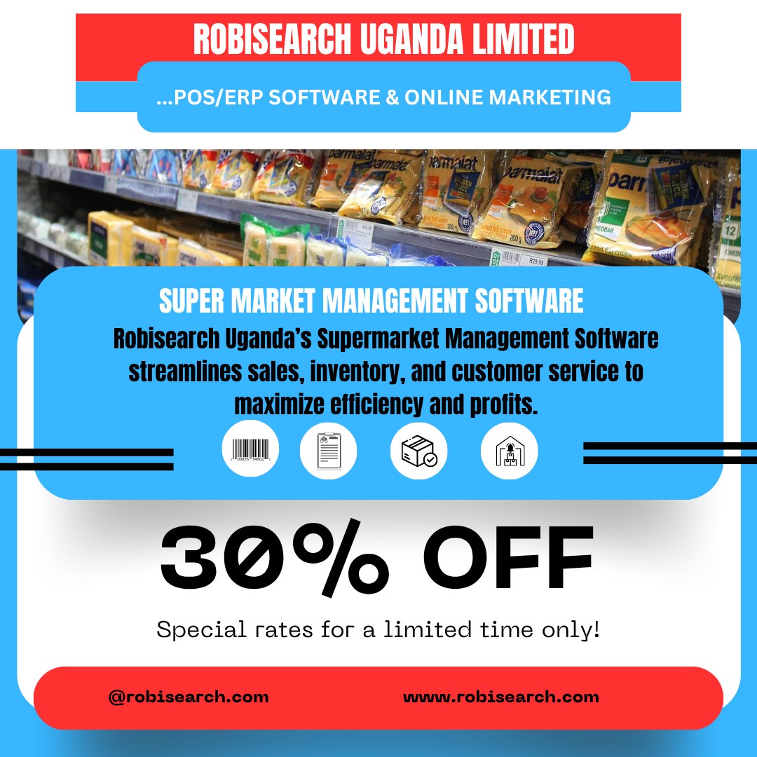 RobisearchUg's tweet image. Boost efficiency and customer satisfaction through smart technology 📍 Kampala Road, Mabirizi Complex, Level 4, Room 17 📞 0749047964 | 0747048222 🔖 #TechSolutions #CustomerFirst #BusinessGrowth