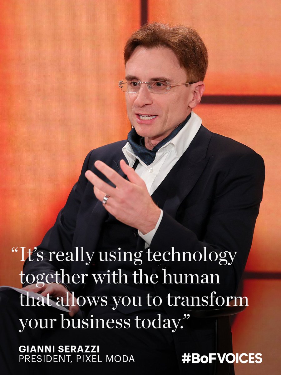 BoF's tweet image. Gianni Serazzi, president of Pixel Moda, joined Fabrizio Cardinali, CEO of Etro, on the #BoFVOICES 2025 stage for an insightful conversation on how AI is reshaping the future of fashion e-commerce content. #Ad

To watch #BoFVOICES 2025, sign up to the livestream:…