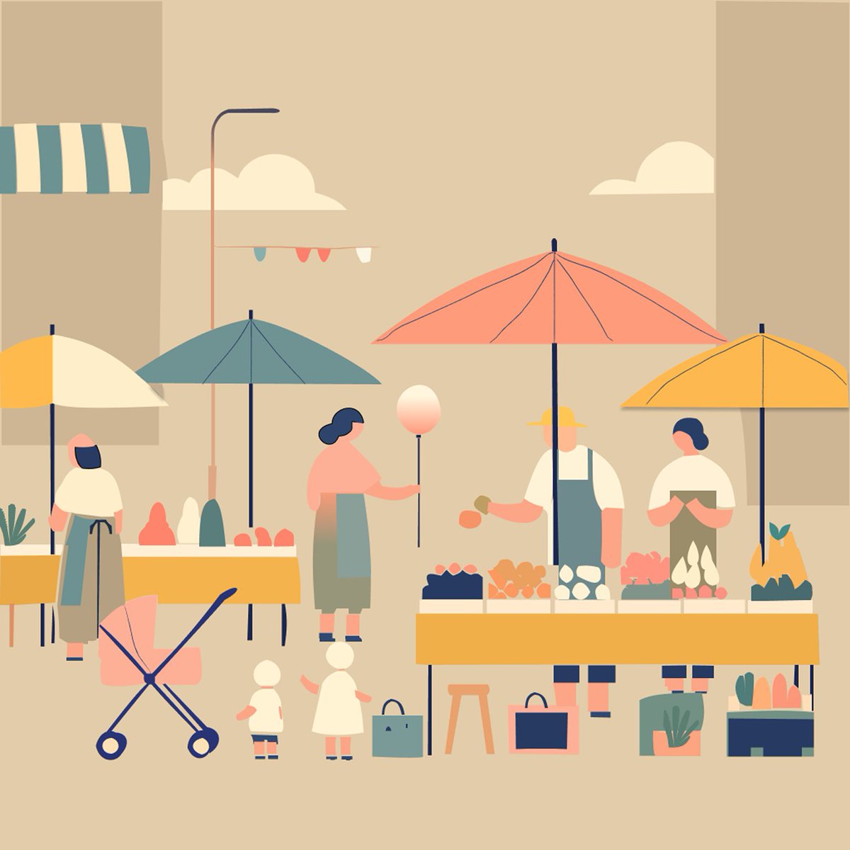 Vee_Zavis's tweet photo. Every illustration teaches me something new  this market scene did just that 
All thanks to my tutor @Joe_brendan_
#IllustrationJourney #SketchToFinal #ArtProcess #DigitalArtist #MarketScene #DesignGrowth #UIUXIllustration https://t.co/xaNoXdo05M