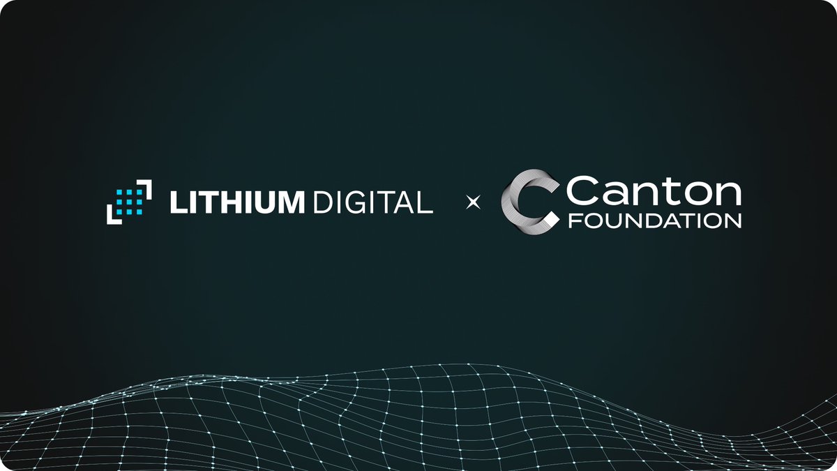 Lithiumdigital's tweet photo. 🎉 We are proud to announce that Lithium Digital is now a General Member of the @CantonFdn.

🔐 Since May, we have served as active validators on the @CantonNetwork, and have been integrating canton into our ecosystem. Today, we double down on that mission.

🏛️ By joining the Foundation, we are accelerating our contribution to the network's growth, enabling a compliant, privacy-first future for institutional finance.

⚡️ The next chapter starts now.

#TokenizedFinance #Web3 #CantonNetwork #LithiumDigital #Crypto