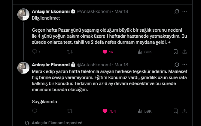 ... sağlık önemlidir. geçmiş olsun. Yunus abiye de tekrardan Allah'tan rahmet dilerim. kral adamdı