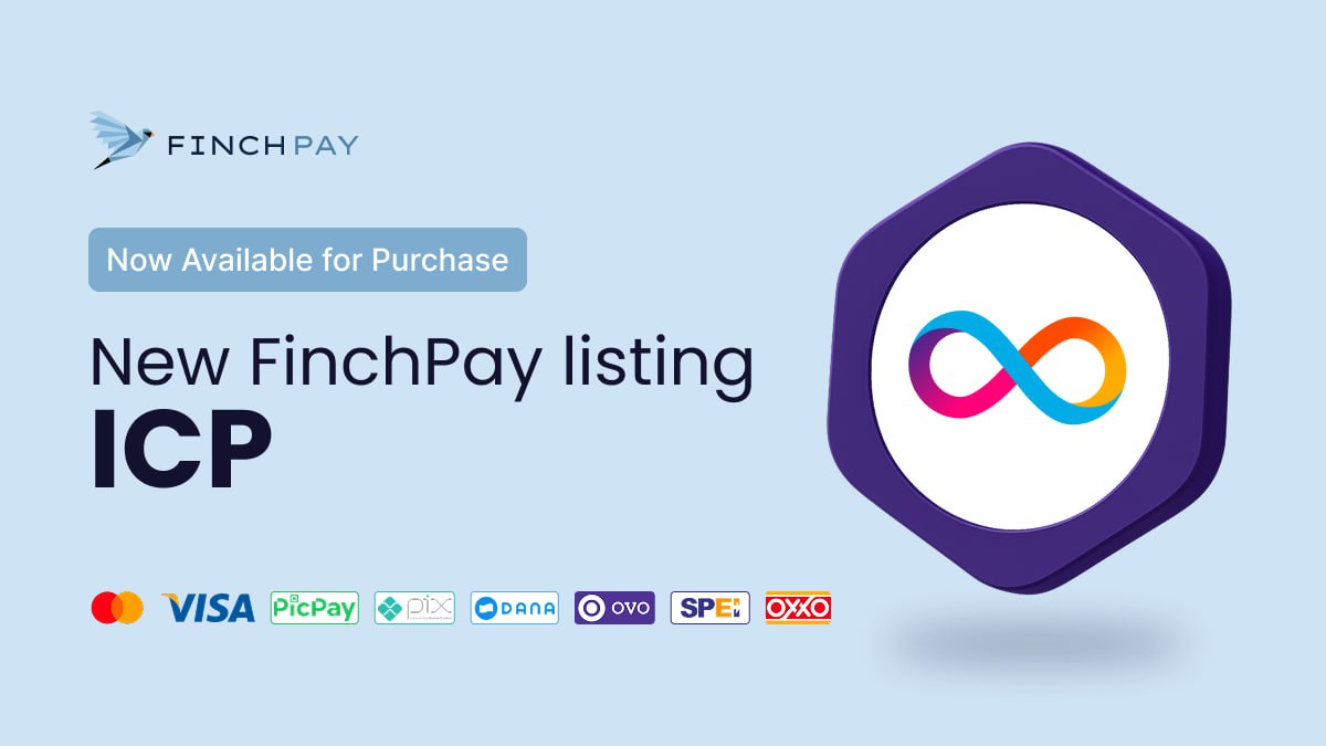 FinchPay_io's tweet image. Big drop on FinchPay 💥
$ICP is now officially live for global fiat on-ramp!

@dfinity is a powerful Layer-1 blockchain that runs at web speed, enabling developers to build truly decentralized apps, services, and smart contracts, all on-chain.

Buy $ICP instantly with…