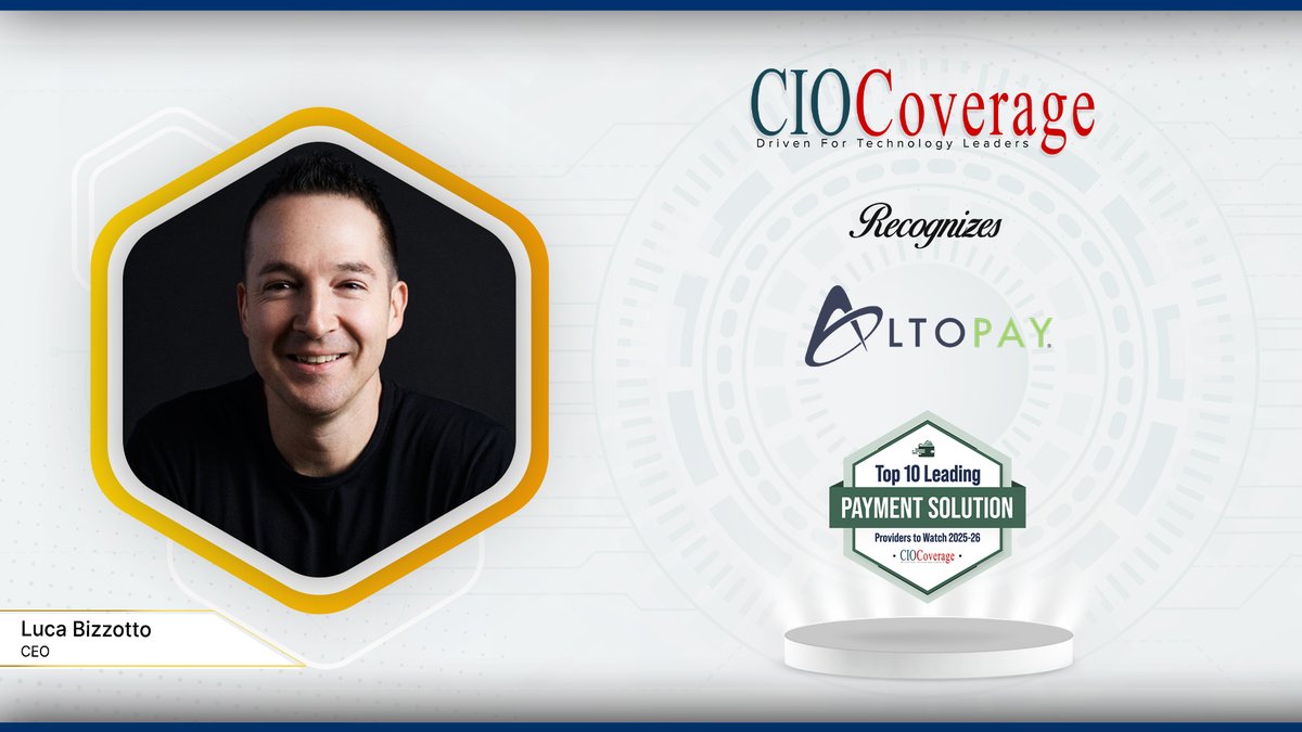 CioCoverage's tweet image. Delighted to feature @AltoGlobal and Luca Bizzotto, CEO, in our latest edition as one of the Top 10 Leading Payment Solution Providers to Watch 2025-26!

Read here: ciocoverage.com/altopay-reliab…

#ciocoverage #NewEditionAlert #PaymentSolutions #FintechInnovation #PaymentTechnology
