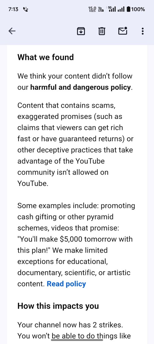 🚨 <a href="/YouTubeCreators/">YouTube Creators</a> <a href="/TeamYouTube/">TeamYouTube</a>

My video “Bitcoin – Bull Run | Crypto के यह 6 Meme Coins” was removed and a strike was added to my channel “Crypto 200% Earning”, even though it contained no harmful content and included clear disclaimers.

I appealed the decision, but it was