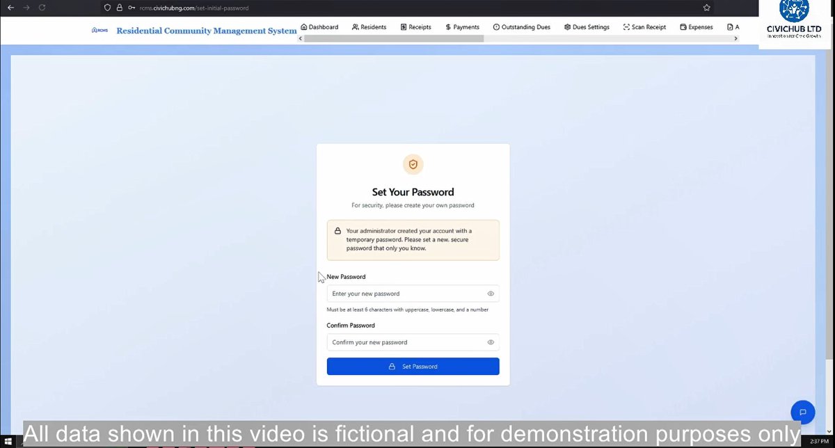 CivichubL62618's tweet image. On RCMS, newly created users are required to change their password at first login  - a simple step that protects accounts and strengthens security across the community.

Secure access. Better control. Smarter management.
#UserExperience #CyberSecurity #DataProtection #residential