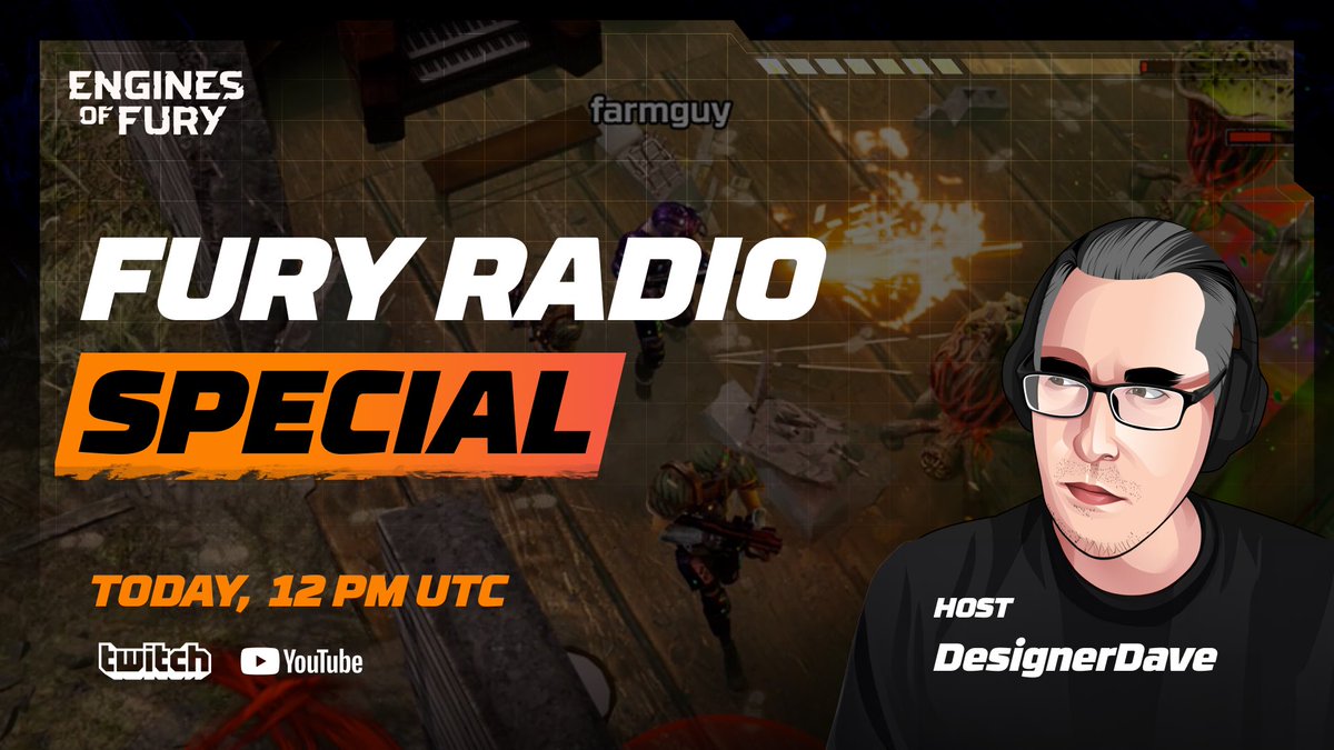 Tonight’s Fury Radio is a special one ⚡️
We’ll break down the November 26 patch:
🛠️ Full wipe
🤝 Co-op
🔦 Scavenger mode
💠 Temp Initiate Pass &amp; Engine Core (for $FURY)

Plus — a sneak peek at what’s coming in the next months and an update how we will handle Fury Radio content!