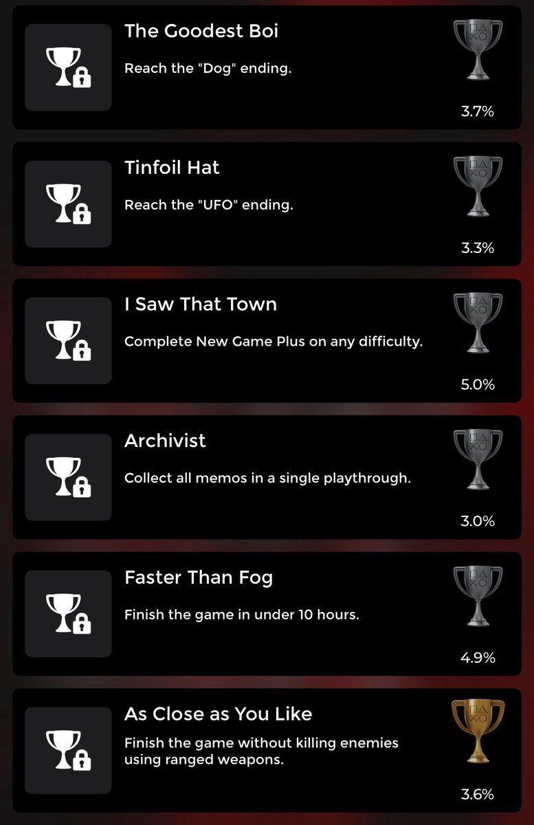Update #3 on Silent Hill 2: Playthrough #1 finished, bad news is I missed a memo on one of the levels and missed the Maria ending 🤦🏻‍♀️. Not worried because I got a lot of chances 😁

#PS4 #PS4Share #PS5 #PS5Share #PlayStation #PlayStationTrophy #gaming #gamingcommunity #videogames