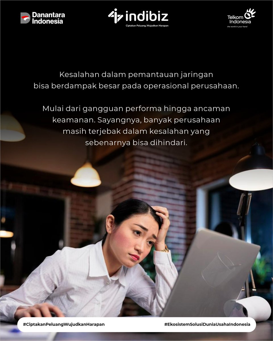 Indibiz_jtdiy's tweet image. Yuk, pastikan jaringan tetap aman dan optimal dengan aplikasi monitoring jaringan terbaik dari Netmonk🌐📶

Info lengkap di indibiz.co.id/flash/promo atau hubungi 08112680147

#Indibiz #Indibizjtd #InternetBisnis #Netmonk #TipsBisnis #peluangbisnis #CiptakanPeluangWujudkanHarapan