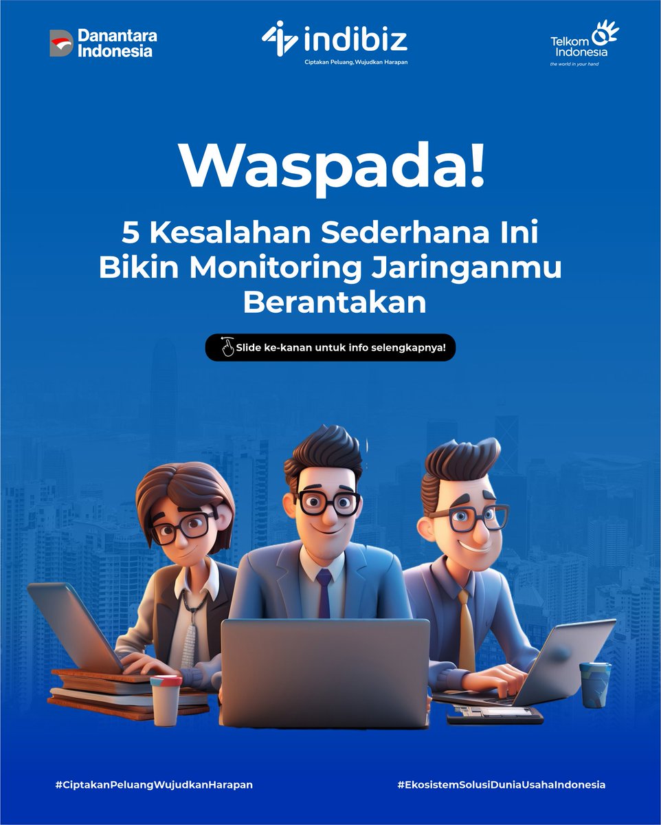 Indibiz_jtdiy's tweet image. Yuk, pastikan jaringan tetap aman dan optimal dengan aplikasi monitoring jaringan terbaik dari Netmonk🌐📶

Info lengkap di indibiz.co.id/flash/promo atau hubungi 08112680147

#Indibiz #Indibizjtd #InternetBisnis #Netmonk #TipsBisnis #peluangbisnis #CiptakanPeluangWujudkanHarapan