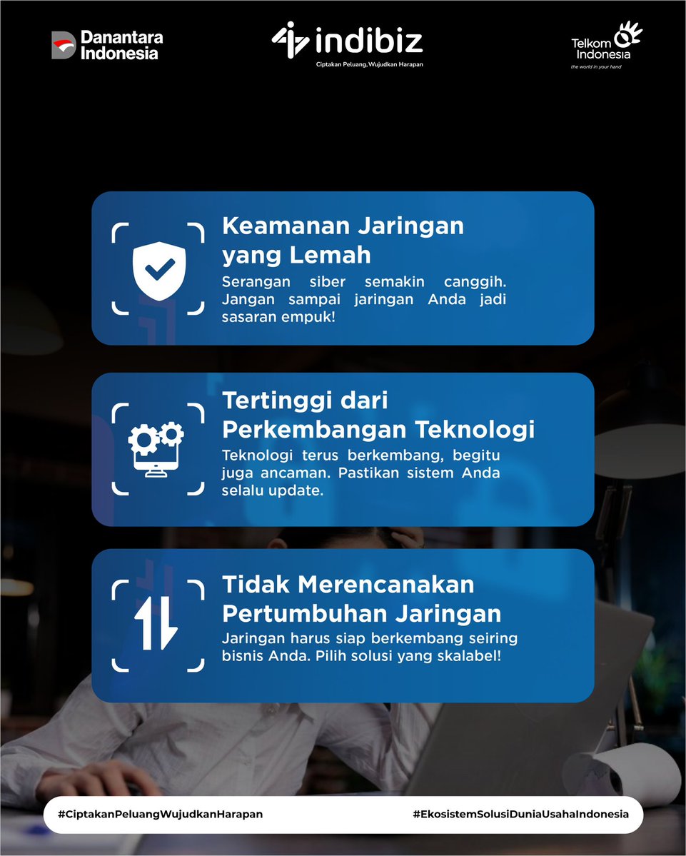 Indibiz_jtdiy's tweet image. Yuk, pastikan jaringan tetap aman dan optimal dengan aplikasi monitoring jaringan terbaik dari Netmonk🌐📶

Info lengkap di indibiz.co.id/flash/promo atau hubungi 08112680147

#Indibiz #Indibizjtd #InternetBisnis #Netmonk #TipsBisnis #peluangbisnis #CiptakanPeluangWujudkanHarapan