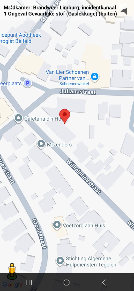 Gaslekkage op Koninginneplein