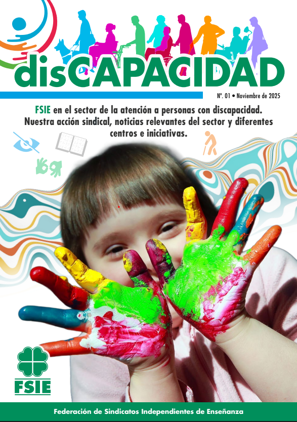 🍀 SEPNA FSIE informa 📢

¡Ya disponible la revista FSIE disCAPACIDAD nº 1/2025!
En este número:
✨ II Congreso de Discapacidad FSIE – Córdoba, 11 y 12 de marzo de 2026
🗂 Noticias y novedades desde todas las CCAA
… ¡y mucho más!

📌 Visita la revista digital en nuestra web 🌐