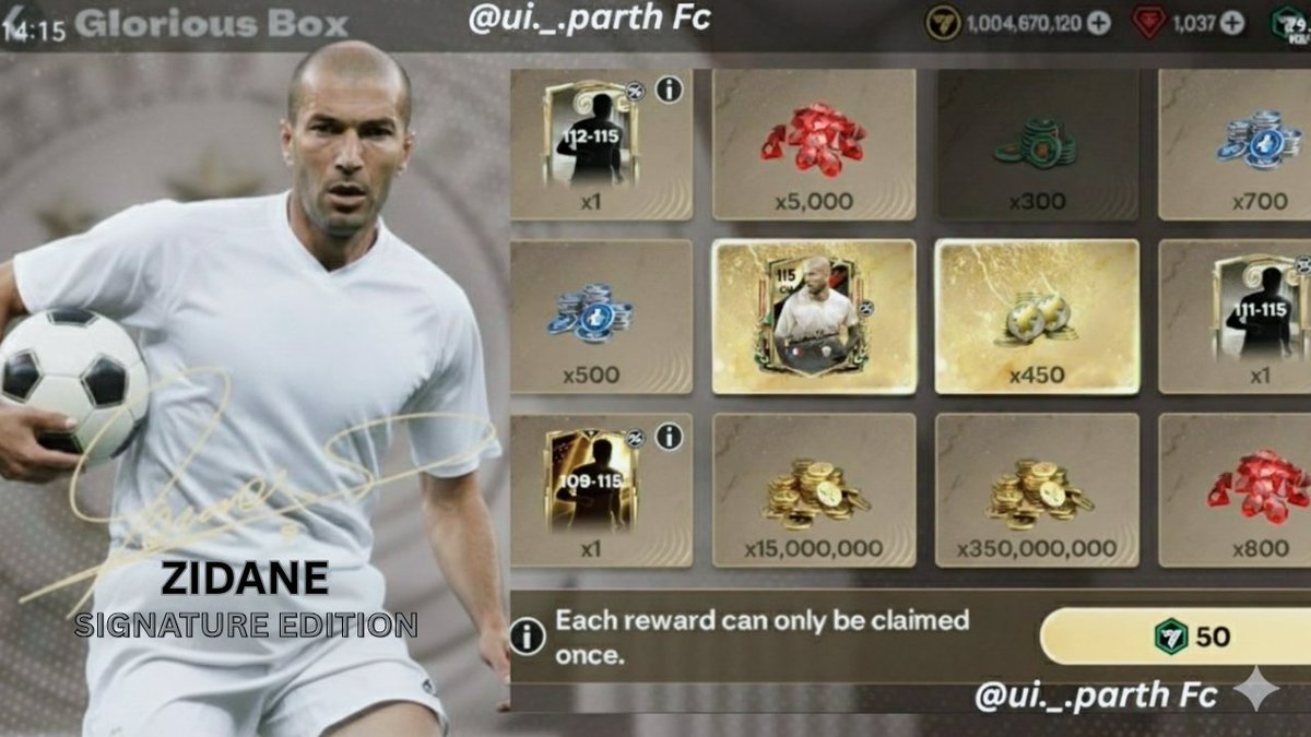 **“OFFICIAL 💯
Zidane is coming in the Glorious Box ⚜️

Raúl ⚡ will arrive in the Badge Section — same style as Signature Gerrard ✨

Still no clear info about R9… but most likely dropping during Black Friday 👀🔥

👉💬🔄 #FCMobile #fcmobile26”**