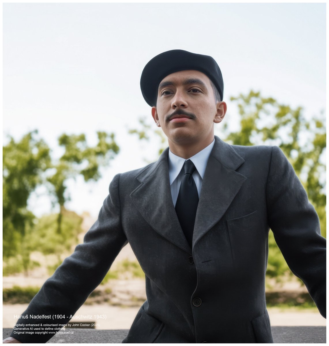 On this day in 1904, a Czech Jewish man was born. On the 4 Nov 1941 he was deported to Theresienstadt and on the 6 Sep 1943 to Auschwitz where he perished. His name was Hanuš Nadelfest

Support <a href="/AuschwitzMuseum/">Auschwitz Memorial</a>