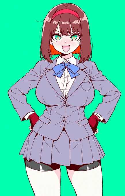 性癖女OC 格闘JKちゃん改 制服のすがた