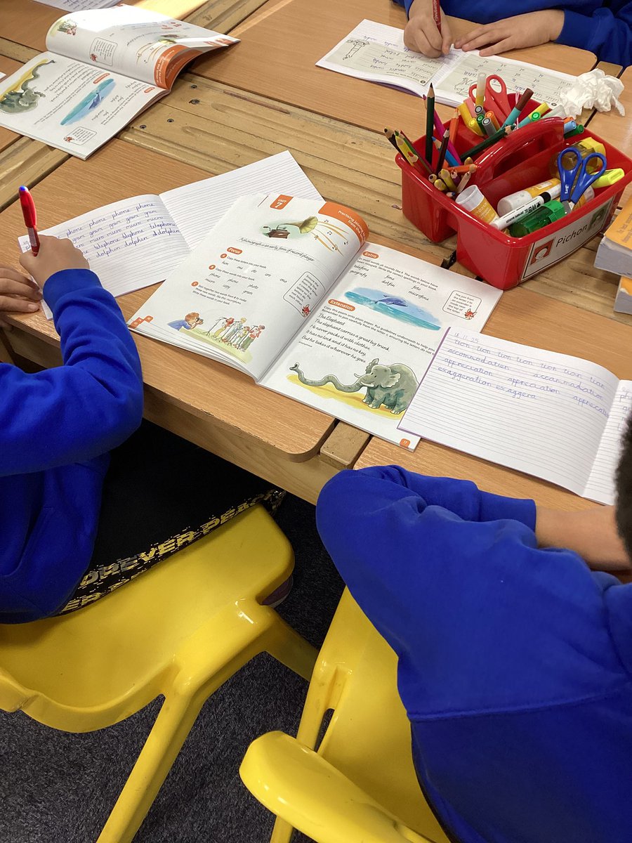 StMaryB17's tweet image. #Y6 are starting their day with some #Handwriting! #English