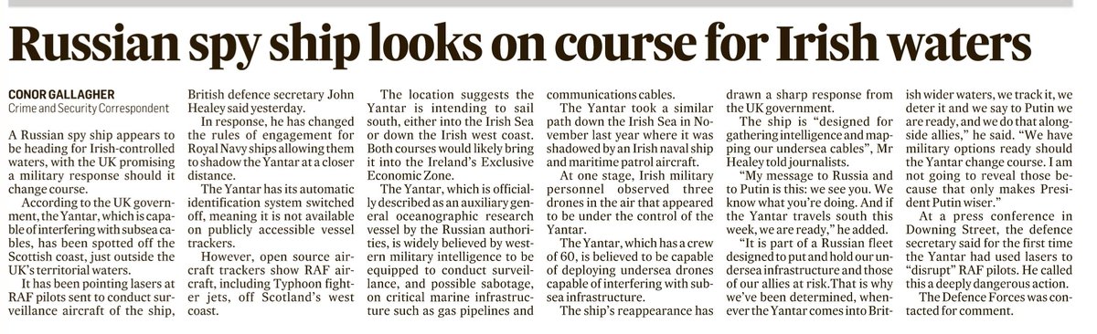 Remember all those alarming front page stories about British submarines in the Irish Sea? Neither do I.