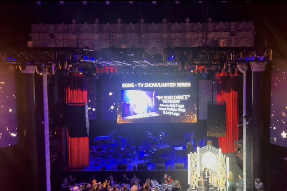 dollopgaga's tweet image. Lady Gaga wins Best Song for TV Show/Limited Series at the HMMA (Hollywood Music in Media Awards) for “The Dead Dance” 

This marks Gaga&apos;s 3rd HMMA win after TIHTY (Best Original Song – Documentary) and Shallow (Best Original Song – Feature Film)