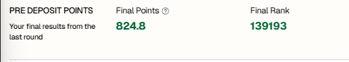 demi637849's tweet photo. I’m playing it patient with StandX’s pre-deposit: dropped a significant tDUSD sum on day one, left it completely untouched, and trusted that high balance paired with time would accumulate points steadily @StandX_Official https://t.co/pqwlINuIvu