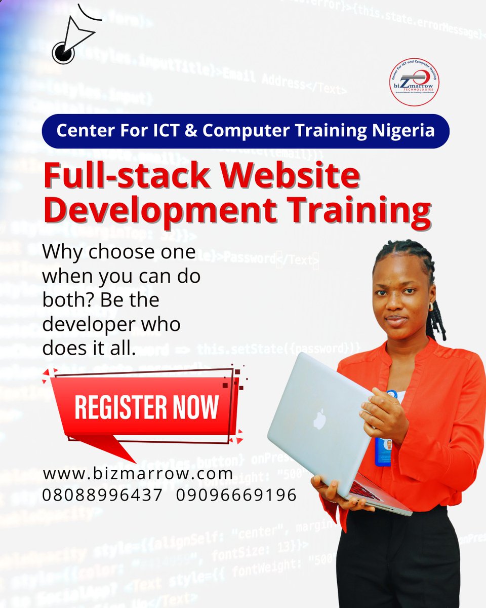biZmarrow's tweet image. Becoming a full stack web designer isn’t hype.
It’s how you stop waiting for opportunities and start creating them.
Learn it. Build with it. Win with it.

#FullStackDeveloper #WebDesign #TechSkills #AbujaTwitterCommunity