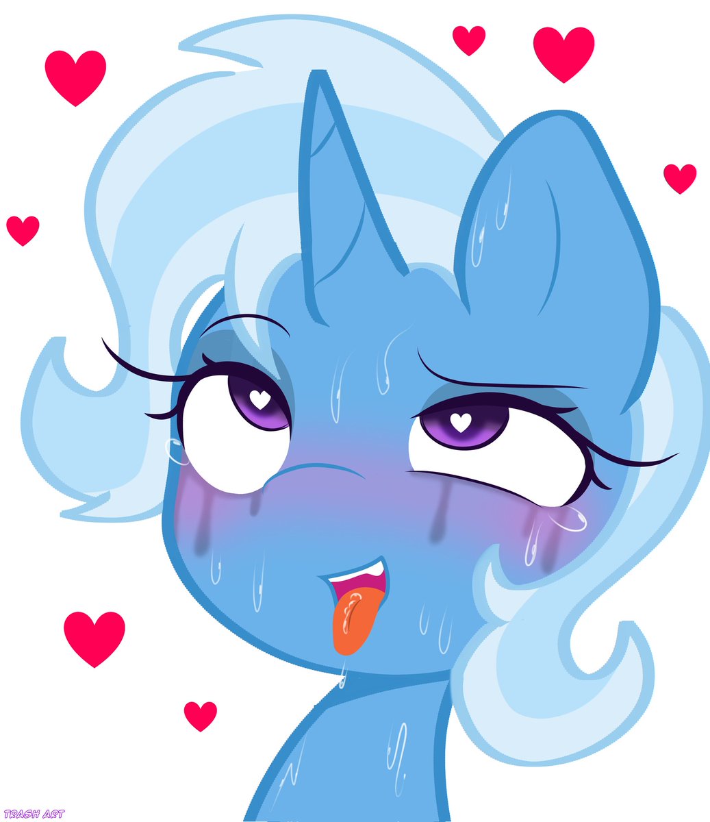 It seems she's enjoying something great and powerful~🩵
#mlp #nsfw #clop