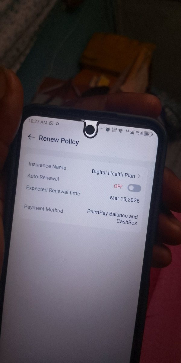 awuru93178's tweet photo. @palmpay_ng Is off already. But u guys still put another one that's unable to off.  Is this one not okay to off the auto renew. https://t.co/sIrYu3l2gP