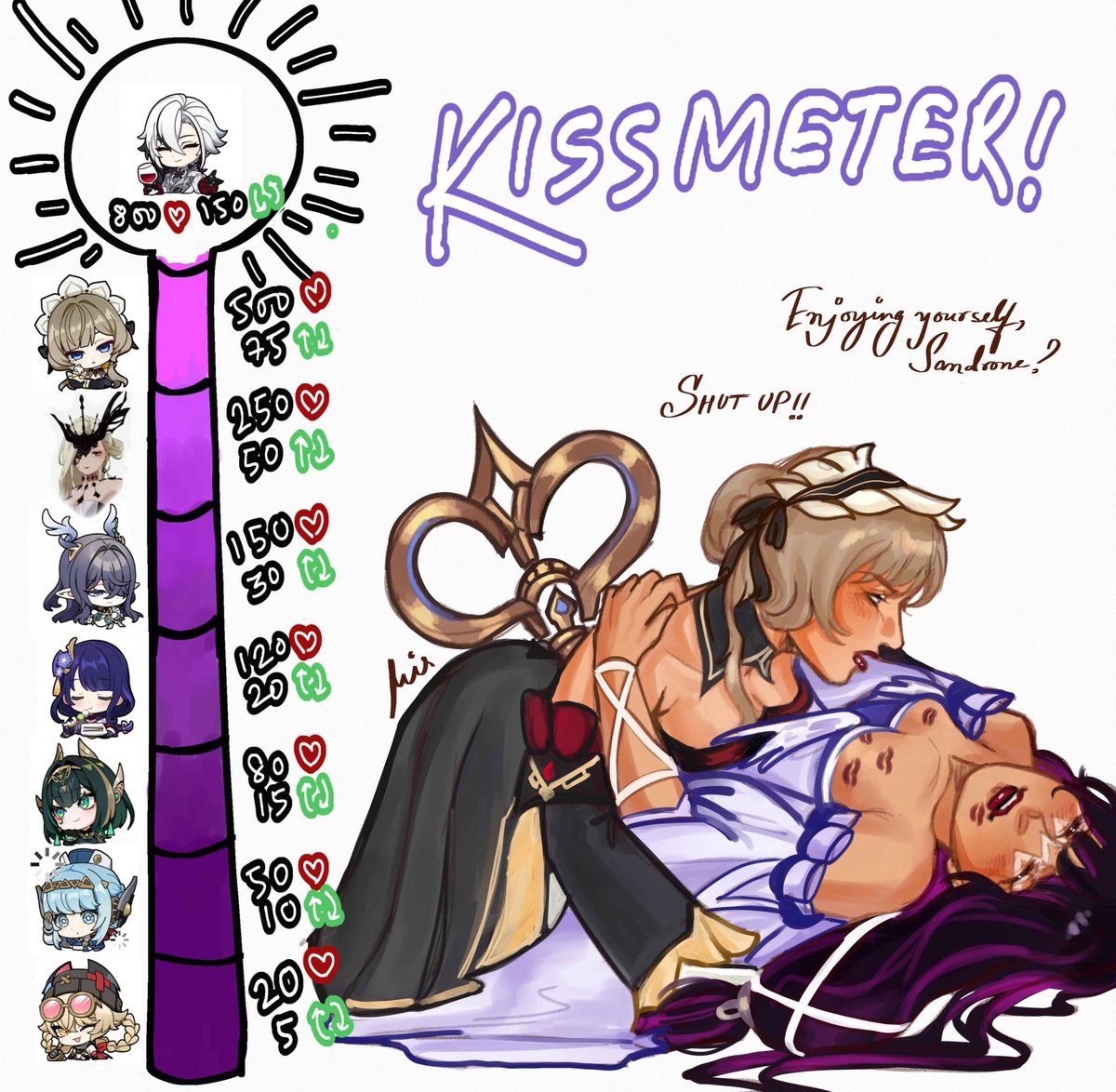 (repost) she's enjoying it ngl #sandbina