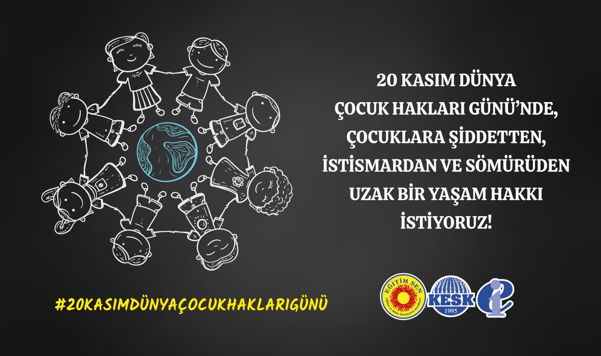 🔴20 Kasım Dünya Çocuk Hakları Günü’nde Çocuklara Şiddetten, İstismardan ve Sömürüden Uzak Bir Yaşam Hakkı İstiyoruz!

Çocukların her türlü şiddet, istismar ve sömürüden korunması anayasal ve insani bir görevdir. Çocuklar, güvenli ve özgür bir ortamda büyümeli, asla sömürülecek