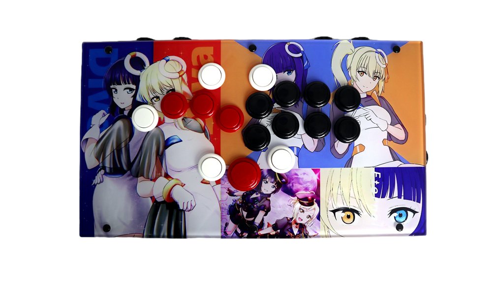 FightBoxArcade_'s tweet photo. FightBox F-Pro Arcade Game Controller Custom Panel Project 20/11/2025
https://t.co/7D9yiuOPEs 🔹Classic All Button + 5 Buttons 
🔹Custom Artwork 
🔹Sanwa OBSF-24 button + OBSF-30 button
#fightboxarcade #fightstick #fightinggames #joystick #Fpro #leverless #StreetFighter6 #TEKKEN8 https://t.co/CKELlYeqGt