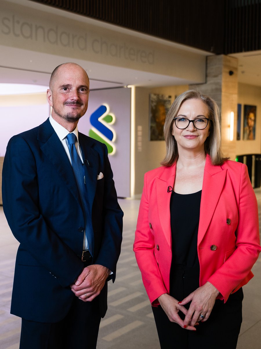 StanChart's tweet image. We’re proud to see our Group CFO Diego De Giorgi featured in Bloomberg (@business)’s Chief Future Officer series highlighting how Standard Chartered is driving progress as a true super connector facilitating the flows of trade, capital and wealth across global markets.  

Hear…