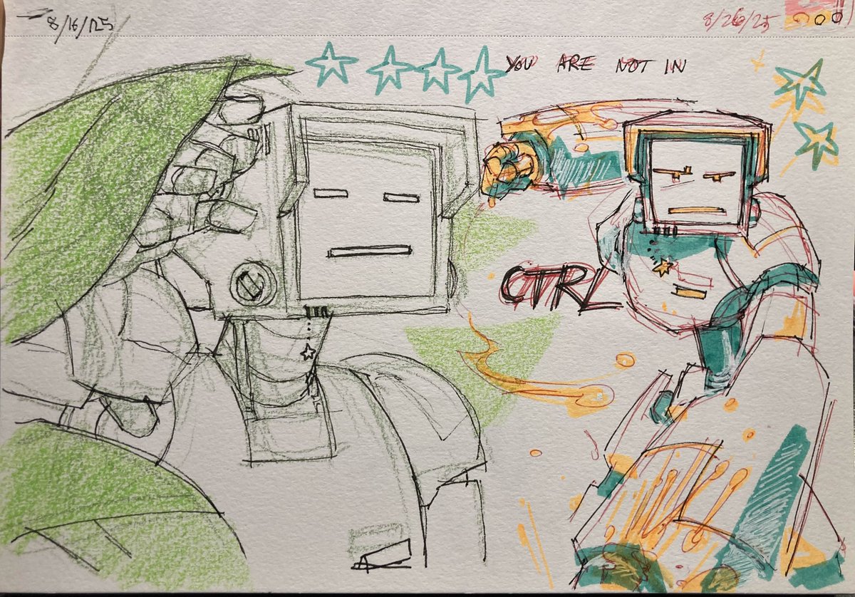 CRT and CTRL, my main sonas

#Robot #digitalart