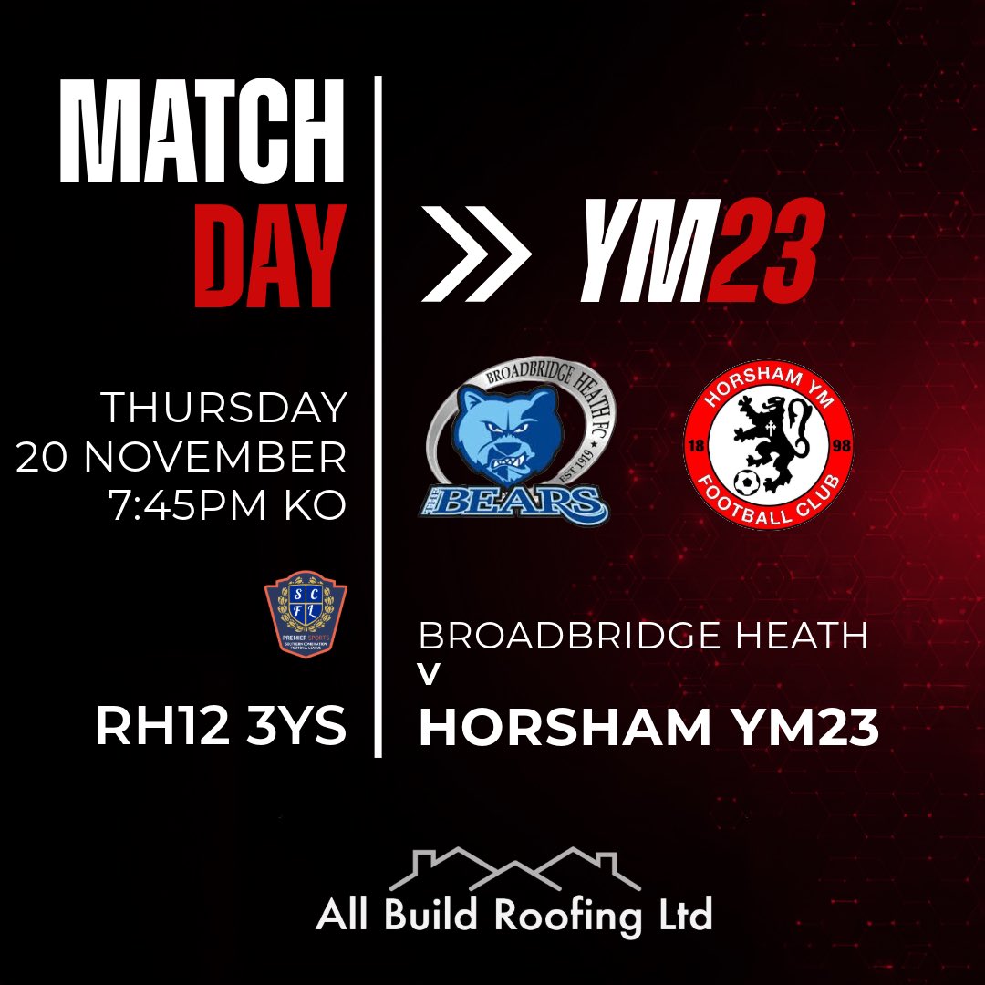 horshamymfc's tweet image. YM23s make the short trip to top of the league @thebearsbbhfc tonight 

The oppo are unbeaten in the league and sit four points ahead of Frankie’s lads who have a game in hand
