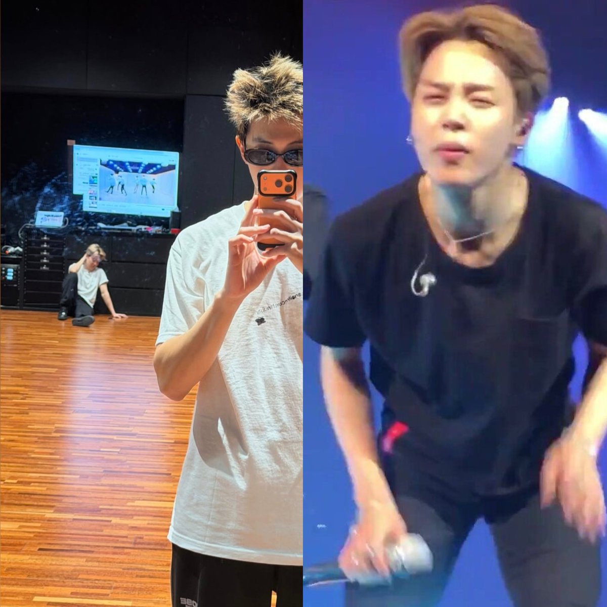 MyLoving2Seok's tweet image. Is that Jimin?????