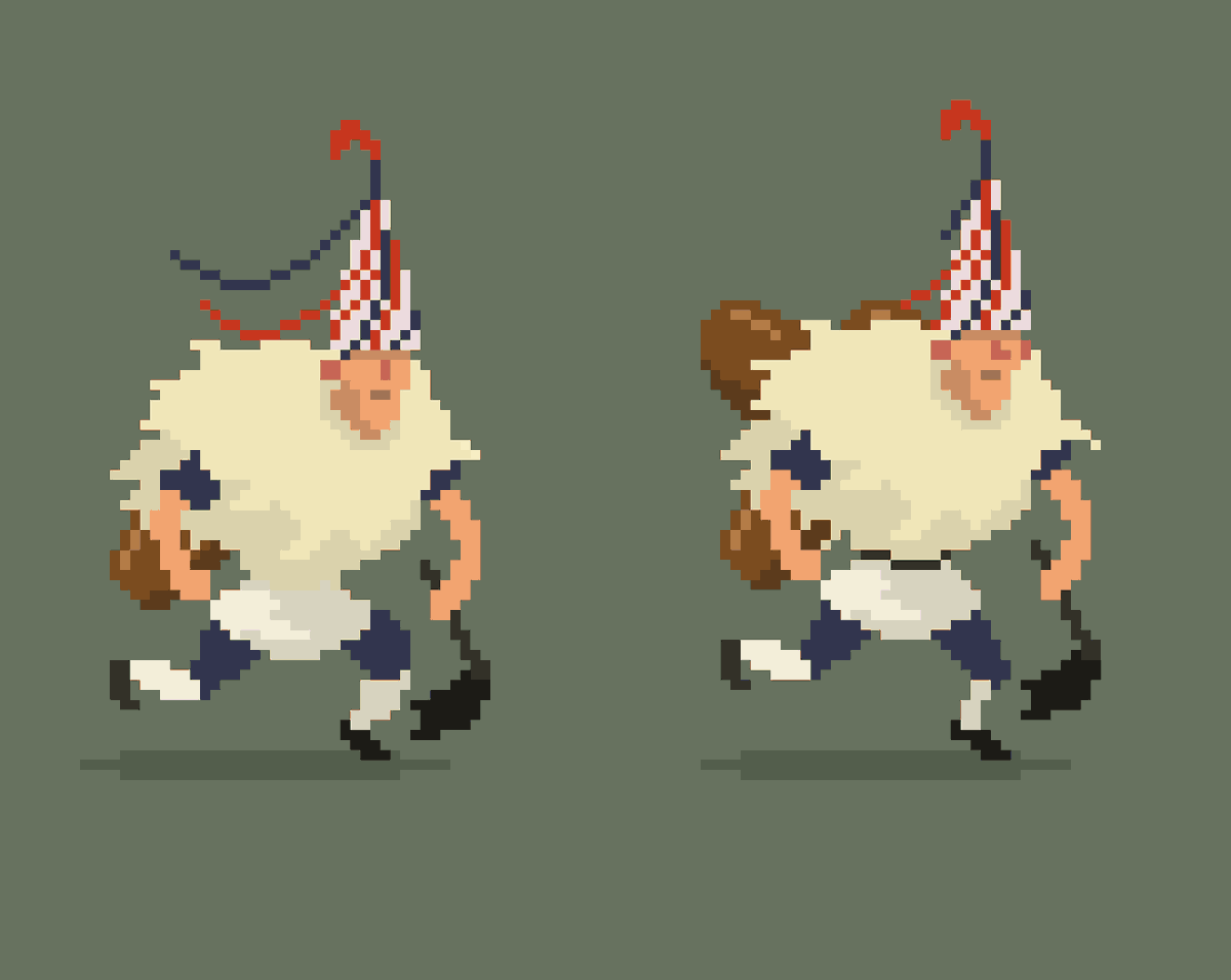 StudioZomorro's tweet photo. Txuntxurro edo joaldun frogak.
#pixelart #kultuta #floklore https://t.co/VhCfNrhbjD