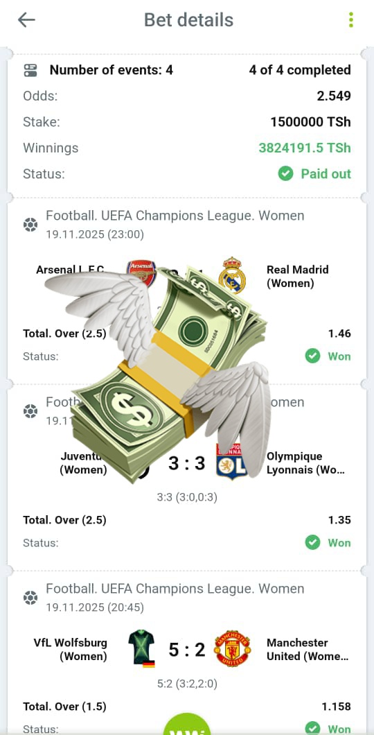 MKEKA wa Jana Tulishinda💥 3.8M ,Mungu ni Mwema Aisee,
Chukua  Mkeka Wa Leo Huu hapa 🔥🔥👇👇

💥Code 4ET1L
💥Odds 5+ 
💥Stake 1.5M 

🔴Kampuni ya kubeti WinWin jisajili 
✅️Zima VPN unapojisajili 
REG ✨️ 
topgamewinwin.org/GcDDrt

APK 👇 
topgamewinwin.org/DHhkJK
●Promo