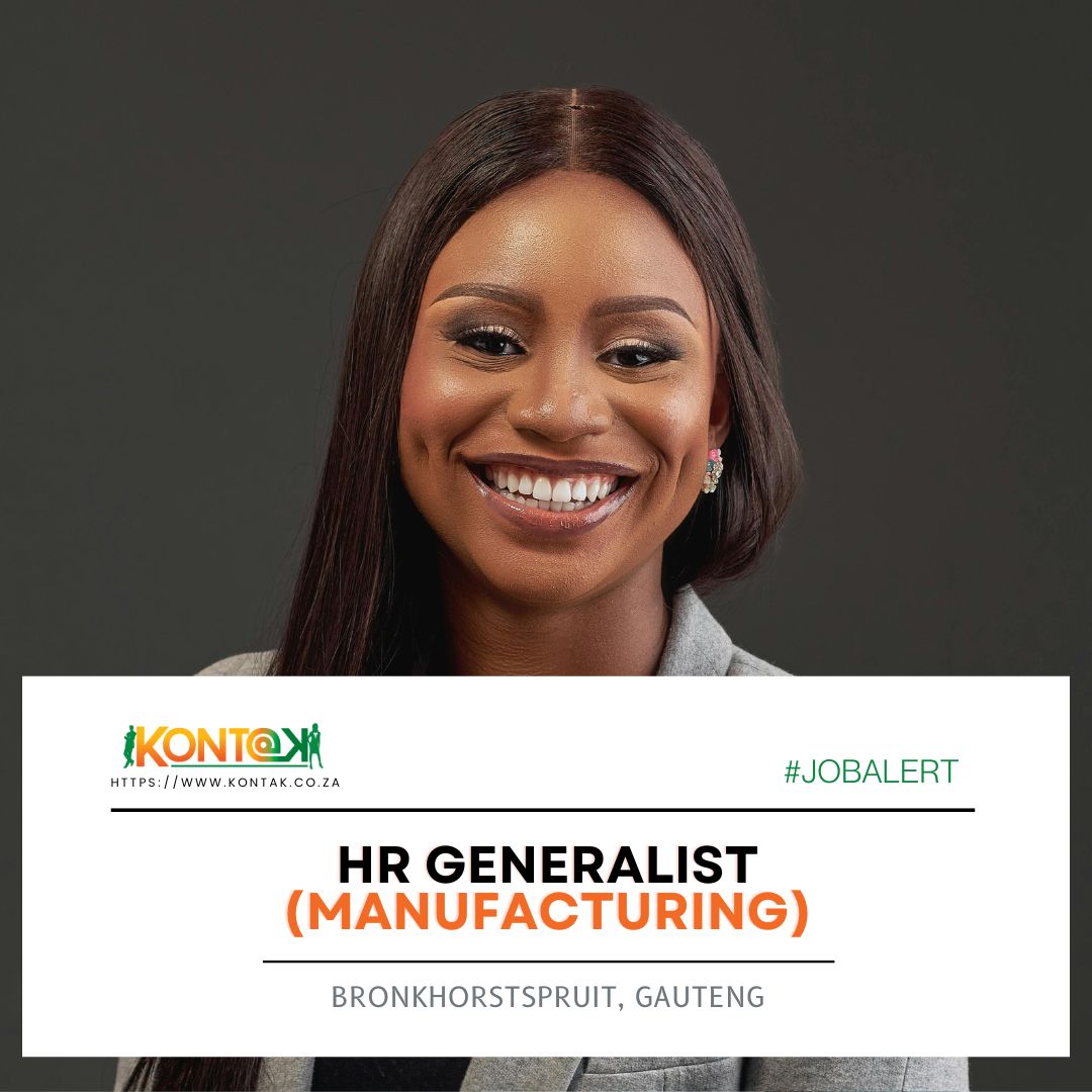 kontak1's tweet image. HR Generalist (Manufacturing) (JB5746) 
Bronkhorstspruit, Gauteng 
R35 000 to R40 000 a month CTC

#LabourRelations #PayrollAdministration #Onboarding #Equity #DisciplinaryProcesses #Compliance #Reporting #Factory

Apply: bit.ly/HRGenJB5746

📢Know someone? Retweet &amp;amp; Tag