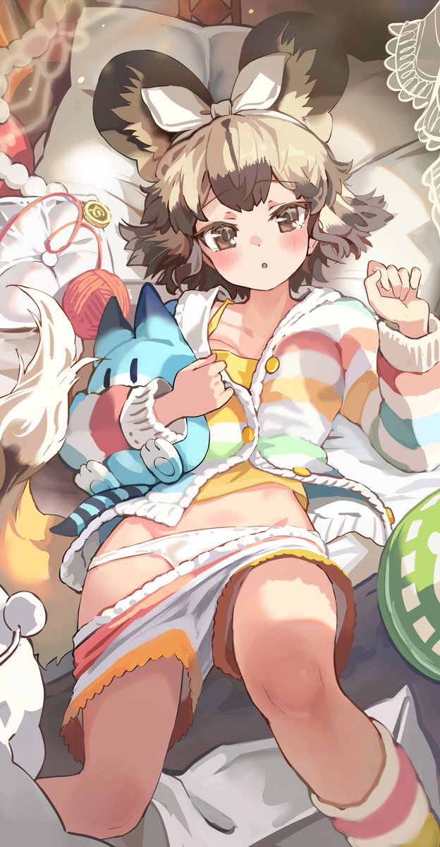 寝起きのリカオンさんをリクエストいただきました。ありがとうございます！