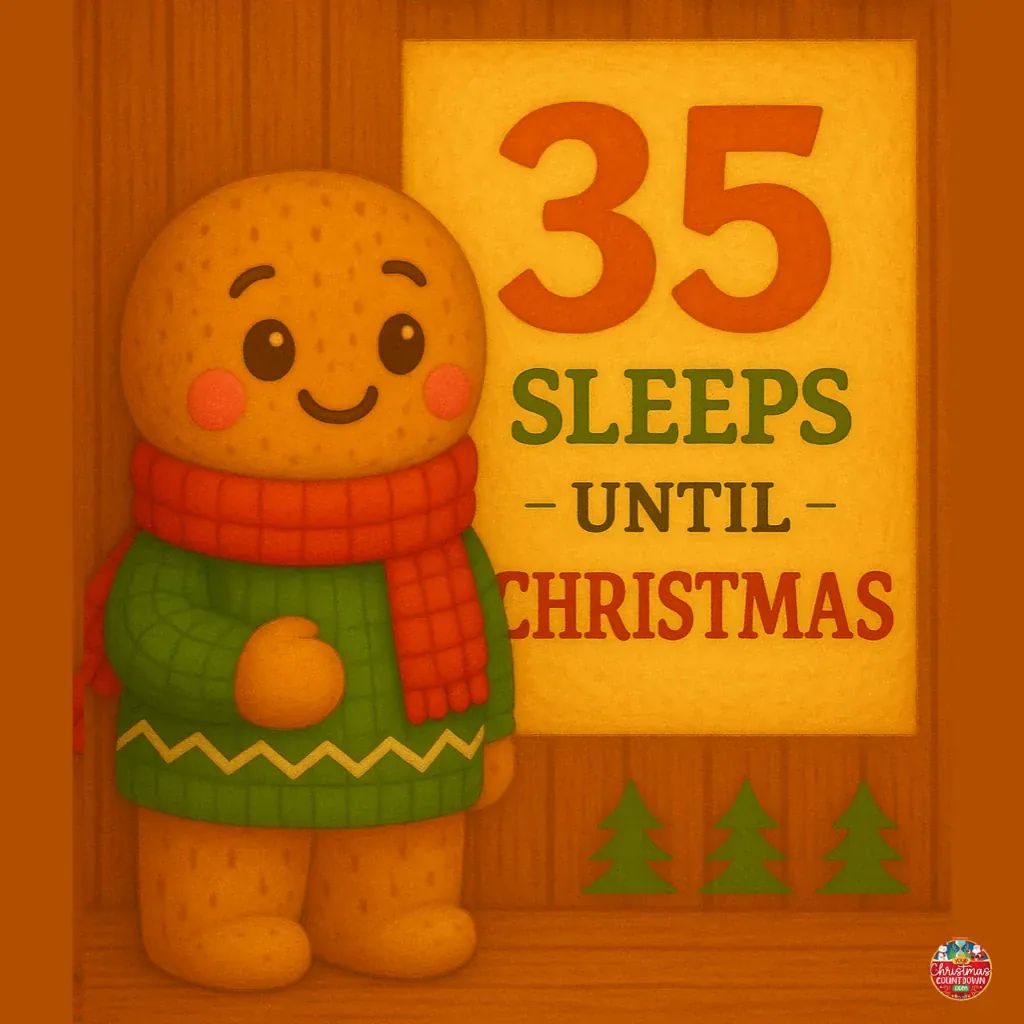 christmas_clock's tweet image. 35 SLEEPS UNTIL #CHRISTMAS!
🕒 YourChristmasCountdown.com 🎄🎅