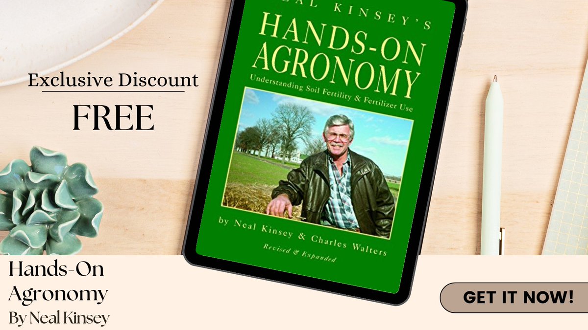 eBookHunter's tweet image. Transform your perspective on soil with Neal Kinsey’s Hands-On Agronomy! An earth-shattering guide to soil management: cravebooks.com/b-53214?refere… #EcoBalance #NonFiction