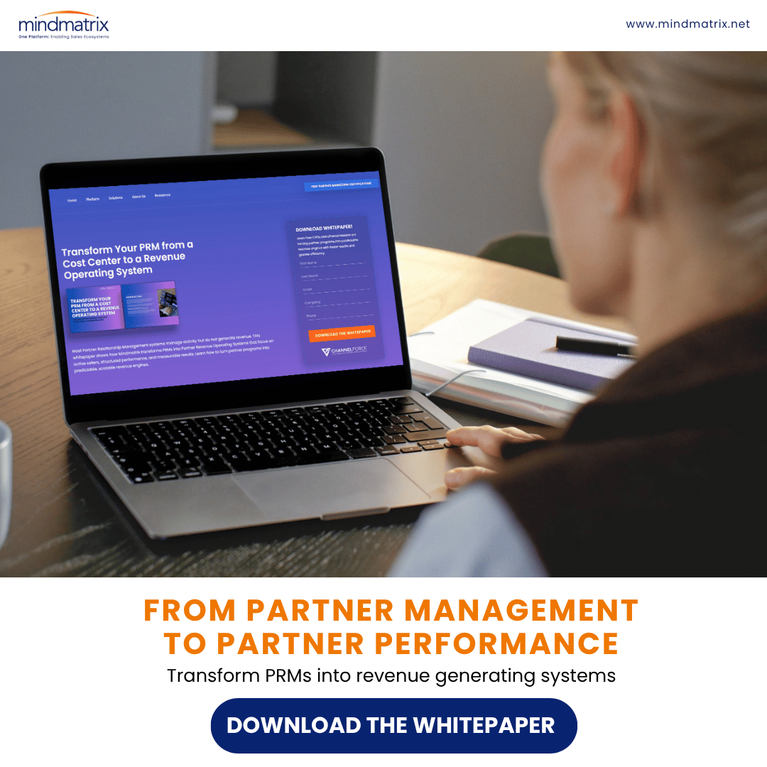 Mindmatrix's tweet image. From partner management to partner performance. See how structured performance partnering turns your PRM into a predictable revenue engine.
mindmatrix.net/transform-prm-…

#PRMStrategy #PartnerRevenue #ChannelPerformance #Mindmatrix #ChannelForce
