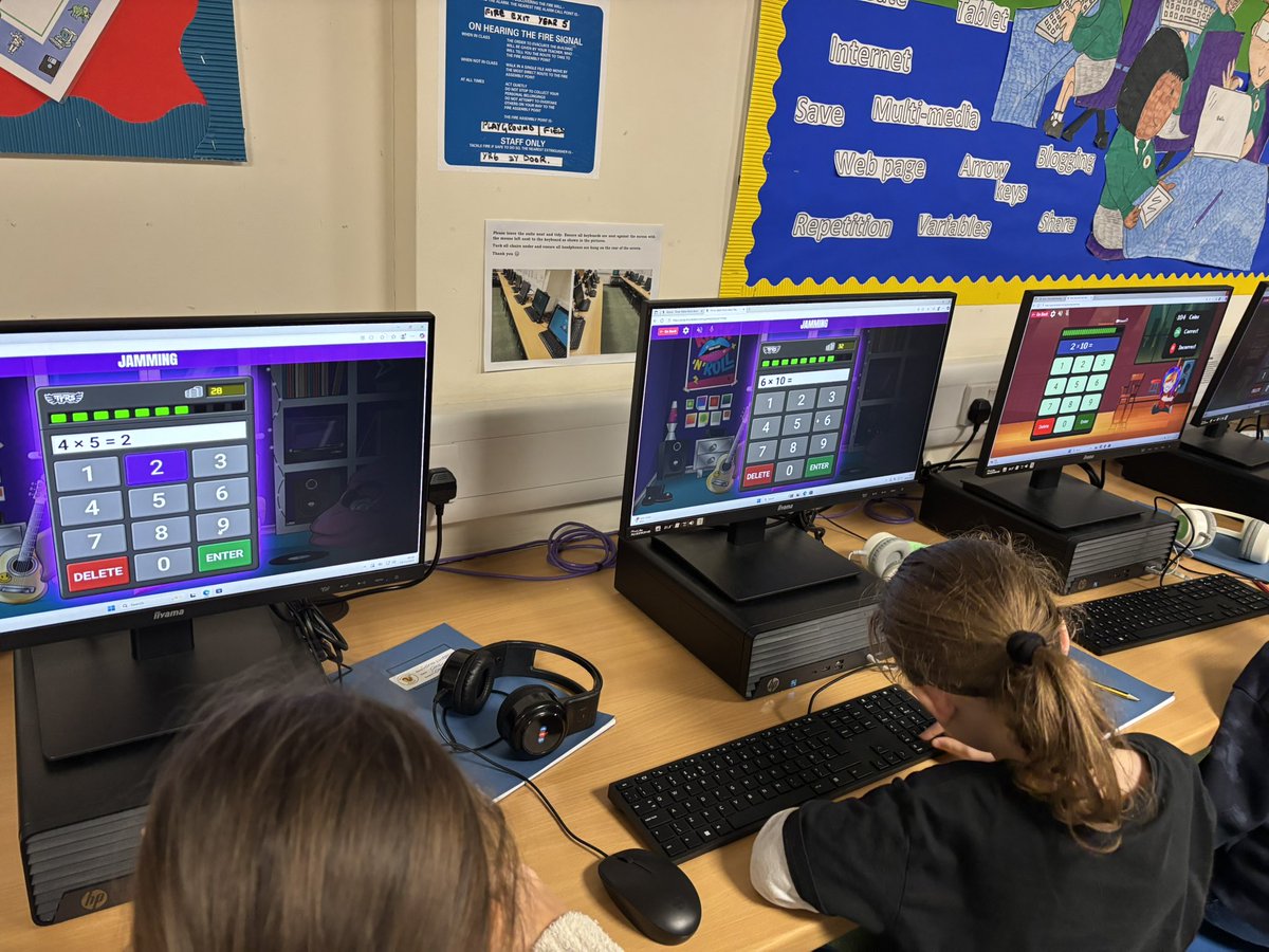 The school are participating in England Rocks! The Times Tables Rockstars national competition this week. It involves as many pupils as possible logging in and participating for 60 mins a day (at home or at school), and then seeing where our school sits at the end of it!