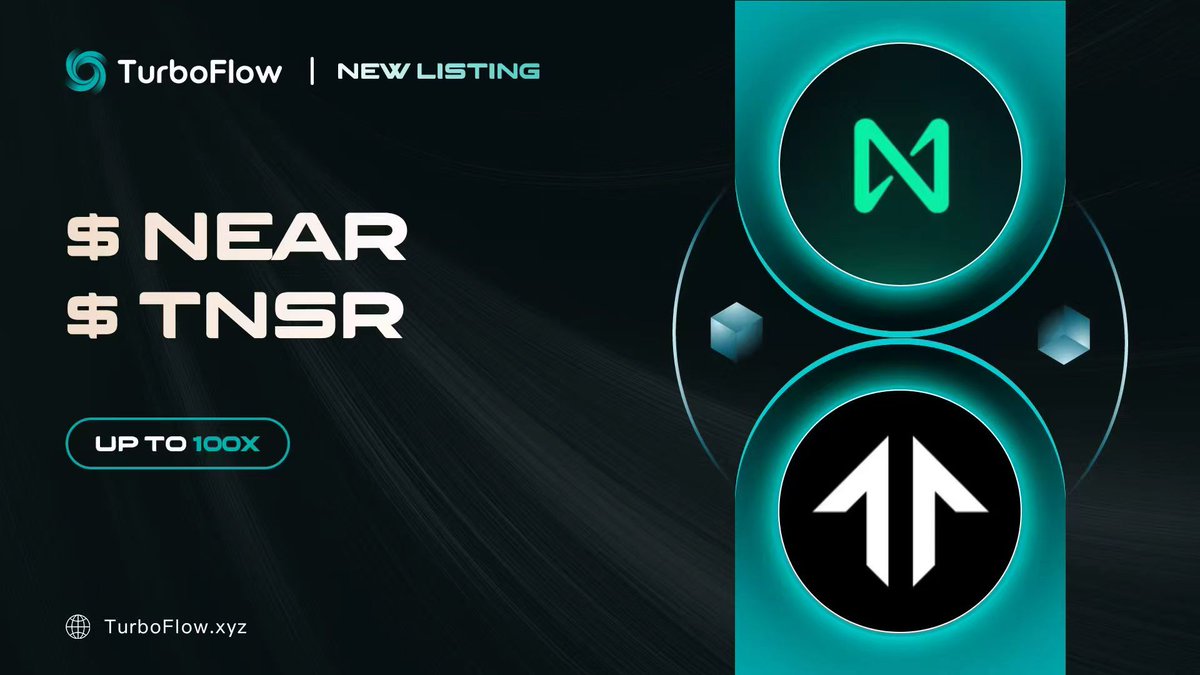 TurboFlow_xyz's tweet image. TurboFlow Duo Listing

NEAR/USDT,  TNSR/USDT are now live on TurboFlow.  

$NEAR from @NEARProtocol: 
turboflow.xyz/trade/NEARUSDT
$TNSR from @TensorFdn:
turboflow.xyz/trade/TNSRUSDT

You can long or short those trendy assets with up to 100x leverage, fully decentralized and zero slippage…
