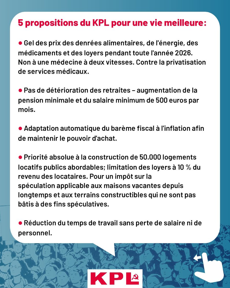 kommunistesch's tweet image. Resolutioun 1 - D&apos;Kommuniste wëllen e bessert Liewen fir jiddereen - Op Franséisch 🇫🇷